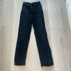 Agolde Women’s Straight Black Jeans